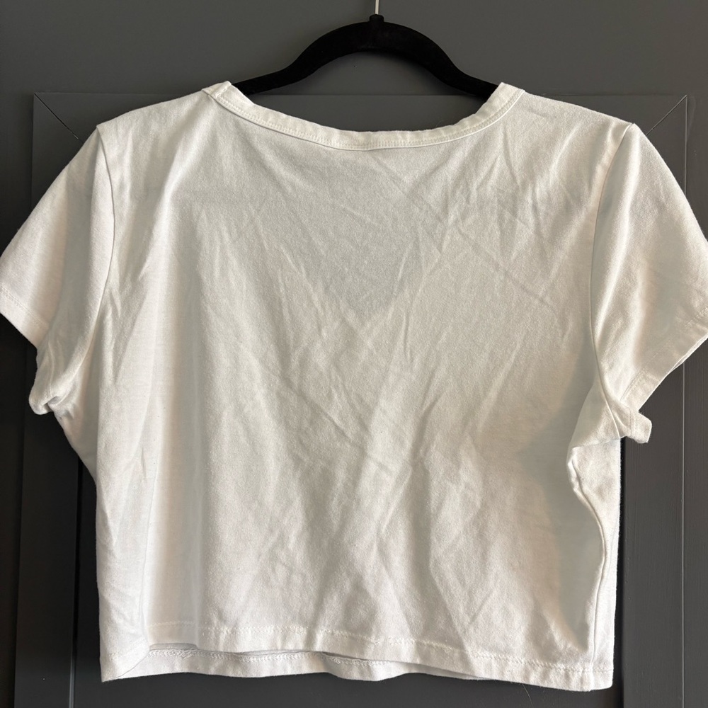 Wild Fable Cream V-Neck Crop Top - Picture 4 of 4